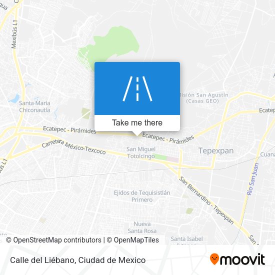 Calle del Liébano map
