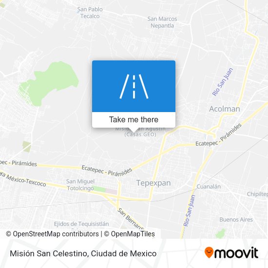 Misión San Celestino map