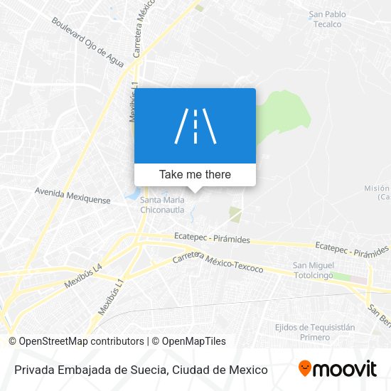 Mapa de Privada Embajada de Suecia