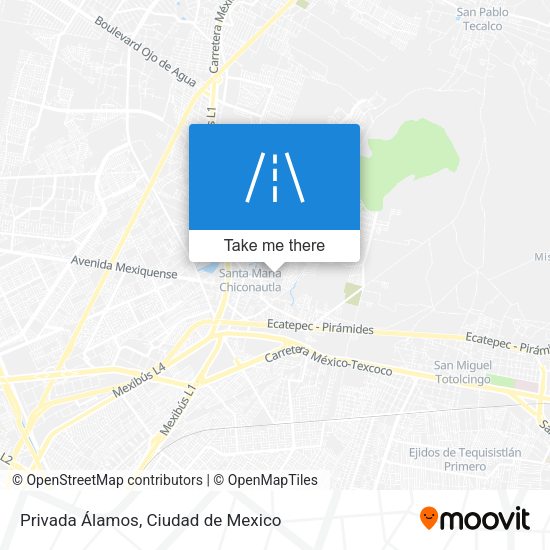 Privada Álamos map