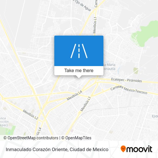 Inmaculado Corazón Oriente map