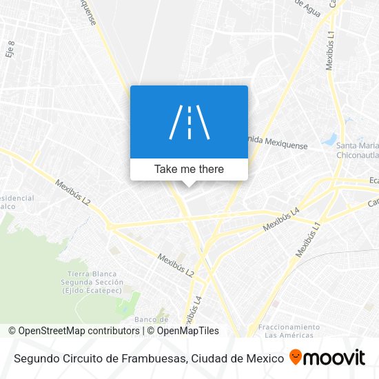 Segundo Circuito de Frambuesas map