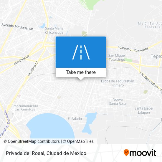 Privada del Rosal map
