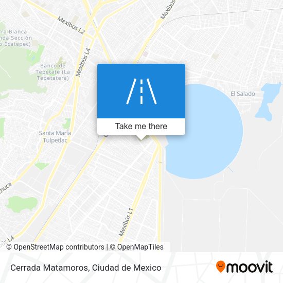 Mapa de Cerrada Matamoros