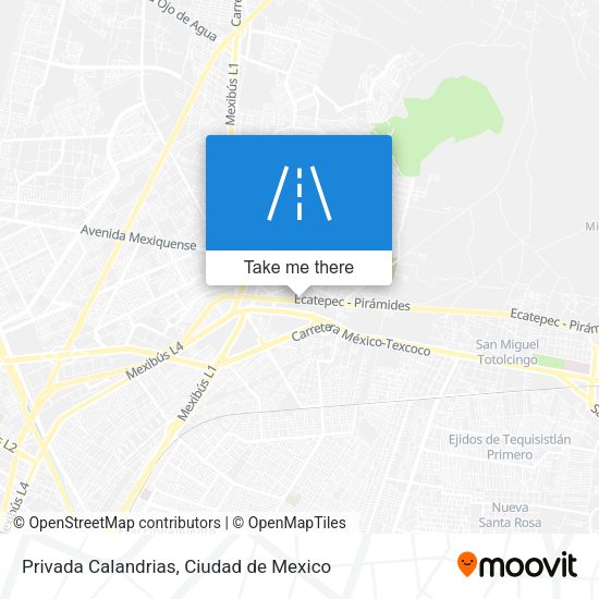 Mapa de Privada Calandrias