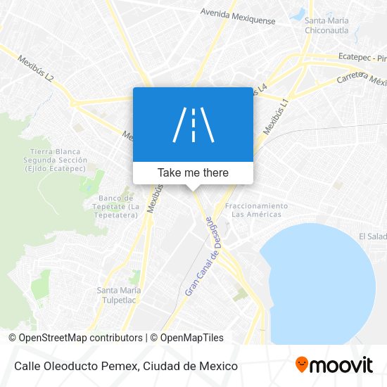 Calle Oleoducto Pemex map