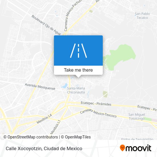 Calle Xocoyotzin map