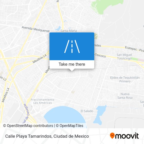 Calle Playa Tamarindos map