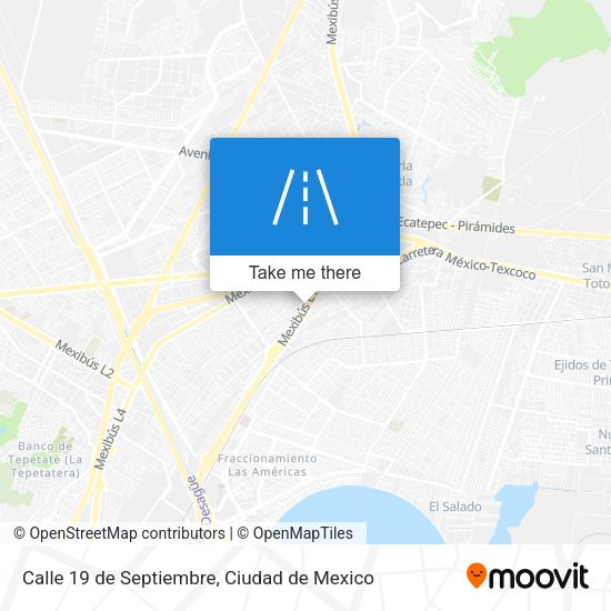 Calle 19 de Septiembre map