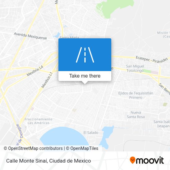 Calle Monte Sinaí map