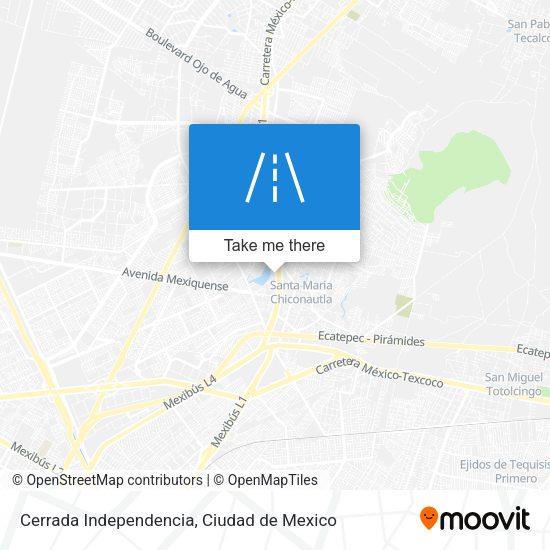 Cerrada Independencia map