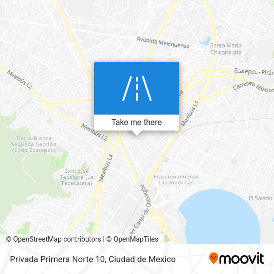 Privada Primera Norte 10 map