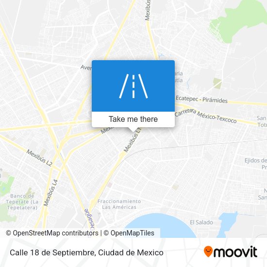 Mapa de Calle 18 de Septiembre