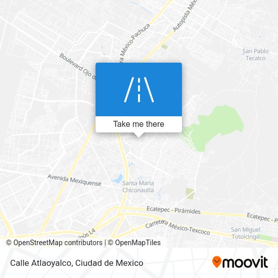 Calle Atlaoyalco map