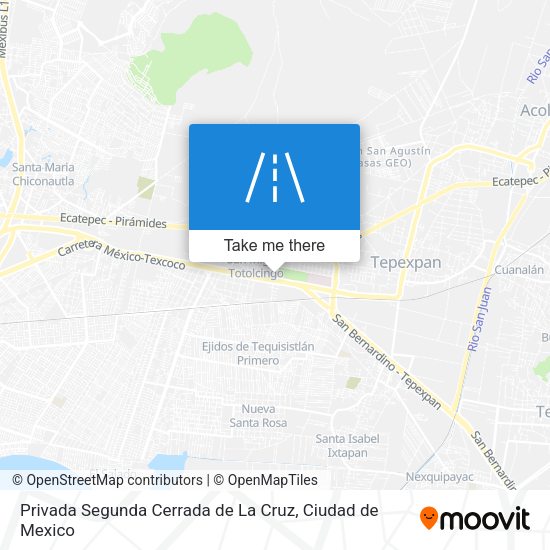 Privada Segunda Cerrada de La Cruz map