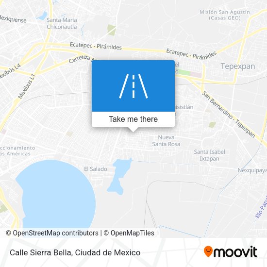 Calle Sierra Bella map