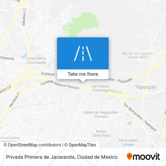 Privada Primera de Jacaranda map