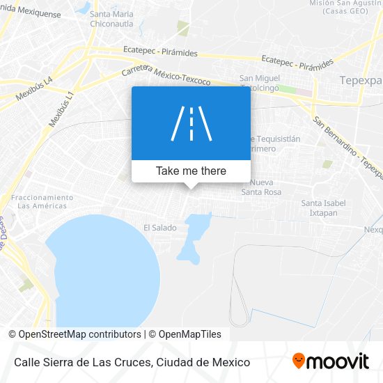Mapa de Calle Sierra de Las Cruces