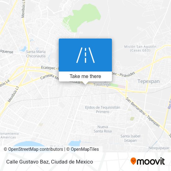 Calle Gustavo Baz map