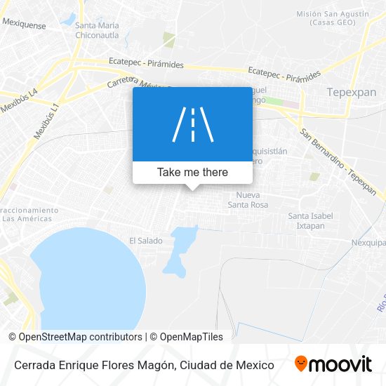 Cerrada Enrique Flores Magón map