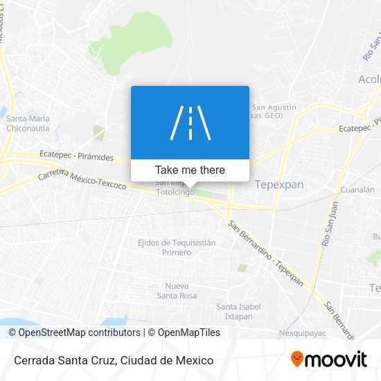 Cerrada Santa Cruz map