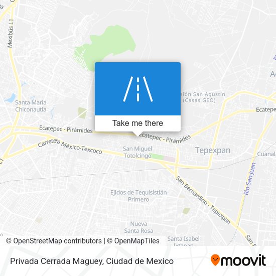 Mapa de Privada Cerrada Maguey