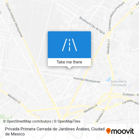 Privada Primera Cerrada de Jardines Árabes map