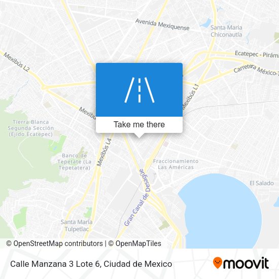 Mapa de Calle Manzana 3 Lote 6