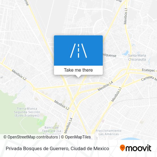 Privada Bosques de Guerrero map