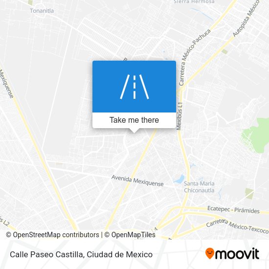 Mapa de Calle Paseo Castilla