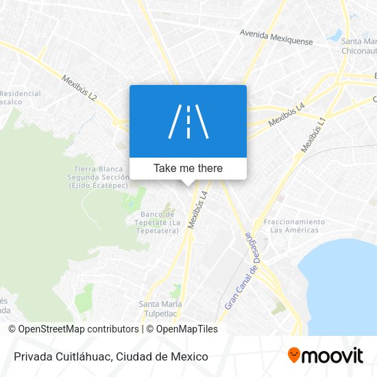 Mapa de Privada Cuitláhuac