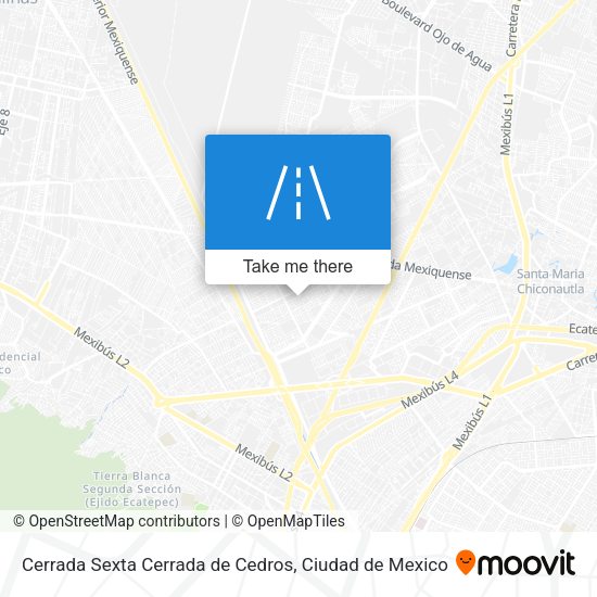 Cerrada Sexta Cerrada de Cedros map