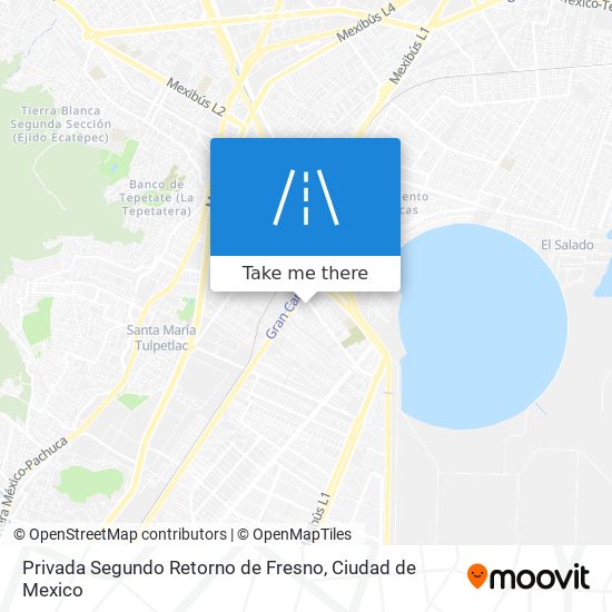 Privada Segundo Retorno de Fresno map