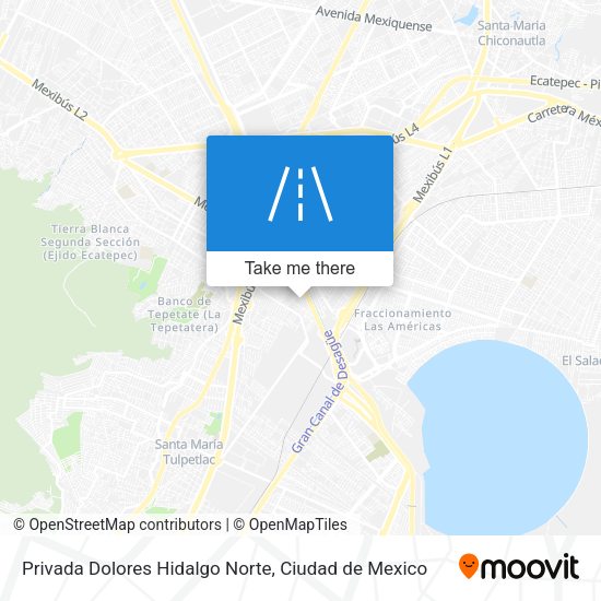 Privada Dolores Hidalgo Norte map