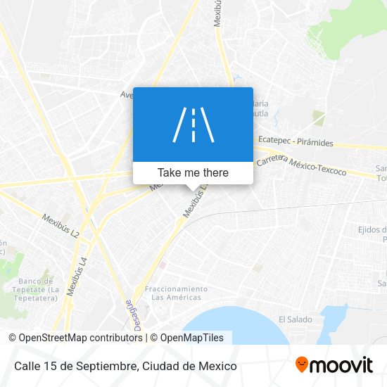 Mapa de Calle 15 de Septiembre