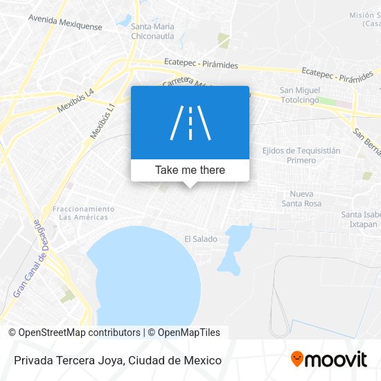Mapa de Privada Tercera Joya