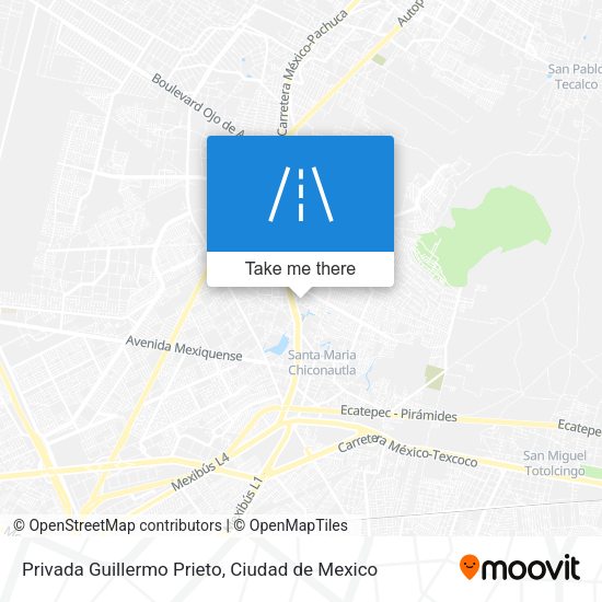 Mapa de Privada Guillermo Prieto