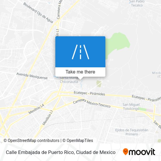 Calle Embajada de Puerto Rico map