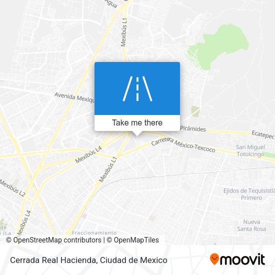 Mapa de Cerrada Real Hacienda