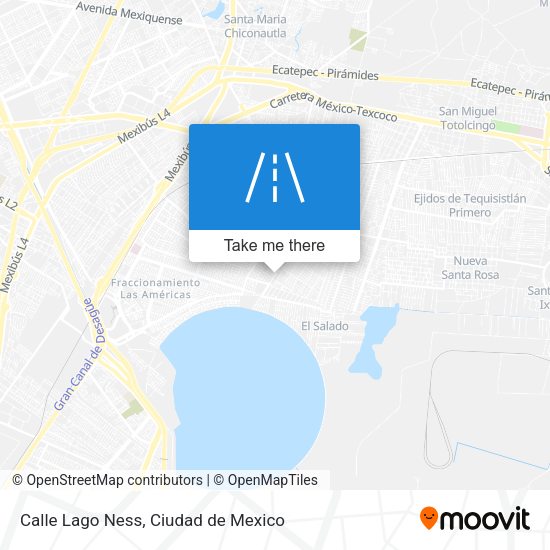 Mapa de Calle Lago Ness