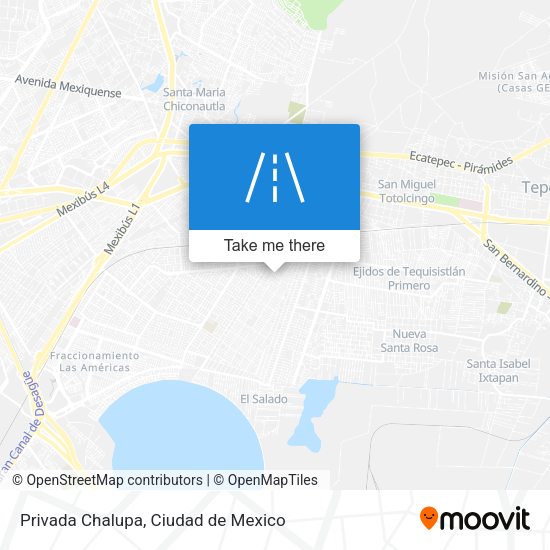 Privada Chalupa map