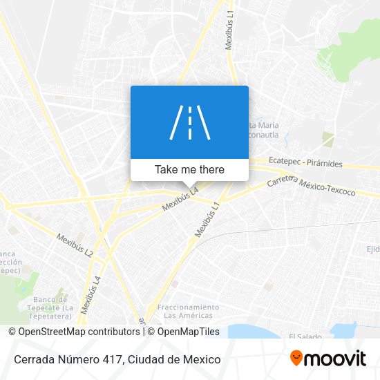 Mapa de Cerrada Número 417