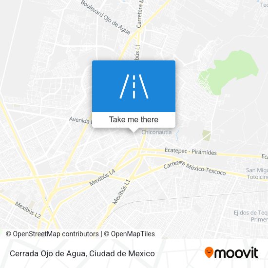Mapa de Cerrada Ojo de Agua