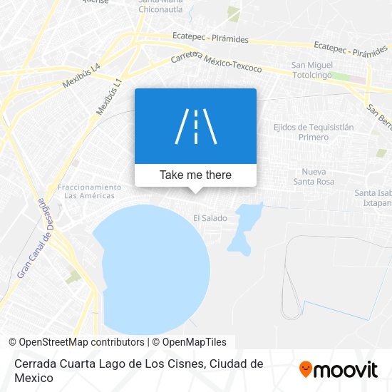 Cerrada Cuarta Lago de Los Cisnes map