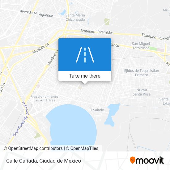 Calle Cañada map
