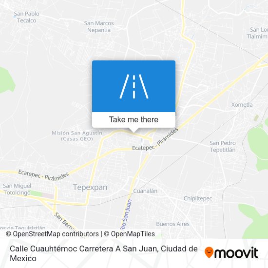 Mapa de Calle Cuauhtémoc Carretera A San Juan
