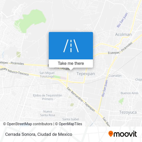 Mapa de Cerrada Sonora