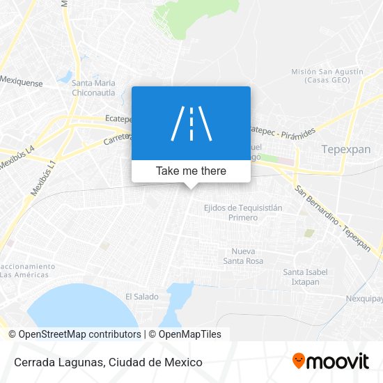 Mapa de Cerrada Lagunas