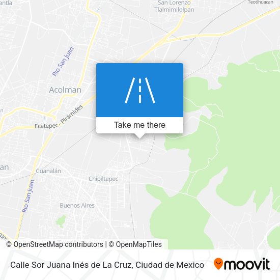 Calle Sor Juana Inés de La Cruz map