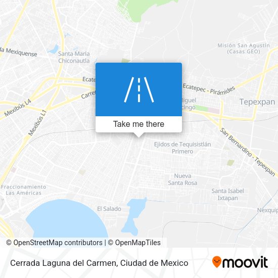 Cerrada Laguna del Carmen map